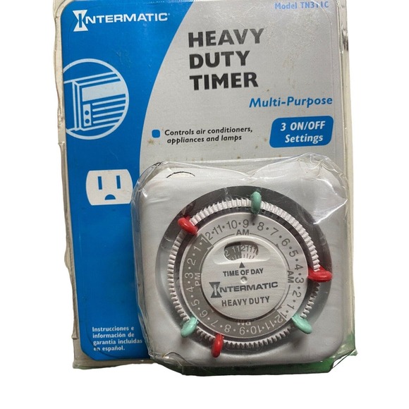 Intermatic Heavy Duty Multi-purpose Timer Model TN311C 3 On Off Settings NOS - Picture 4 of 5